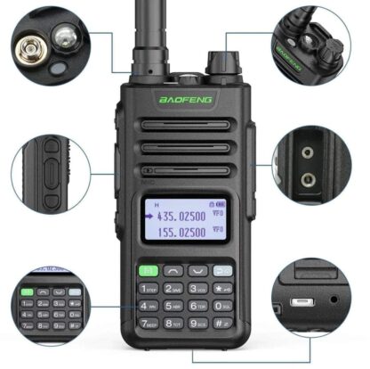Baofeng UV-13 Pro walkie talkie 10W para montarias e batidas - rádio dual band
